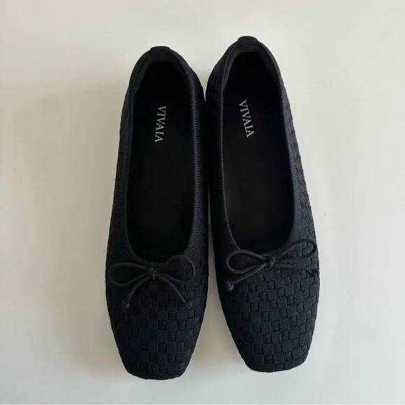 Vivaia Square Toe Miranda Black ballerina flats - Picture 4 of 10